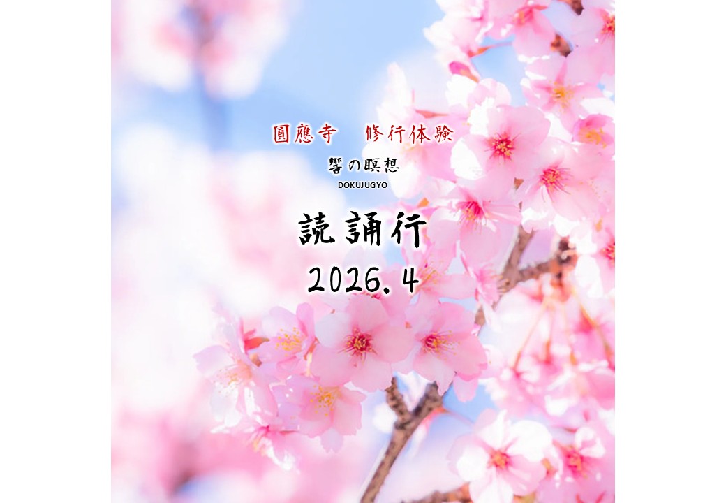 ～響の瞑想(meditation)～圓應寺 読誦行 2026.4